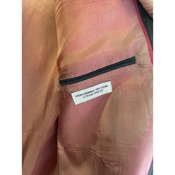 Levis Blazer Vintage Mens 42S Gray Sport Coat Jacket Two Button Made In USA! - Picture 7 of 15